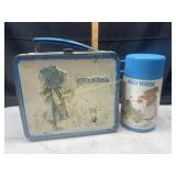 Vintage metal Holly Hobbie lunchbox with plastic
