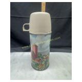 1962 Holtemp thermos farm scene