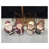 Napkin stand and holiday shaker sets