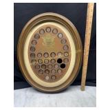 Framed Lincoln memorial coinage