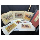 Collection of vintage Remington prints 1909