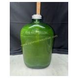 Vintage green half gallon bottle