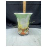 Hand painted Japan swan vase