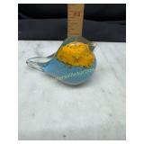 Murano style art glass bird