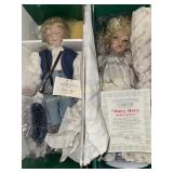 2 Knowles mother goose porcelain dolls