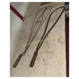 2 primitive rug beaters