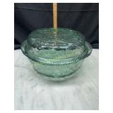 Libbey orchard fruit embossed baking dish with