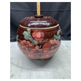 Mccoy brown ball honeycomb cookie jar hand