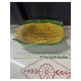 Old corn on the cob serving dish