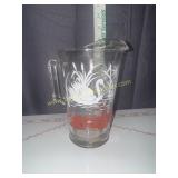 Jeanette glass swan pitcher
