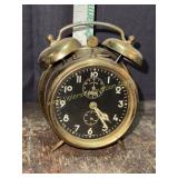 Bradley time corp. Germany brass alarm clock