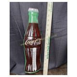 Modern Coca-Cola metal thermometer sign
