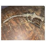 Antique buckeye brass fuel filler gas pump nozzle