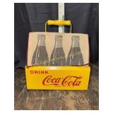 Wooden Coca-Cola 6pk bottle caddy