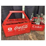 2 plastic red Coca-Cola bottle caddies