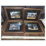 Set of Coca-Cola framed prints