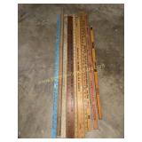 Group of yard sticks
