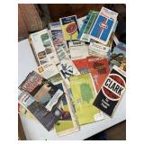 Collection of vintage gas station maps lots of