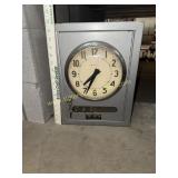 Simplex industrial time recorder clock