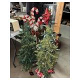 Christmas trees and decor