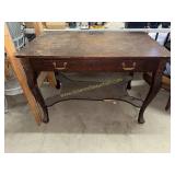 Antique oak library table base needs repair