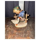 Hummel #125 Barnyard hero figurine boy and goose