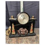 Vintage electric flickering fire night light