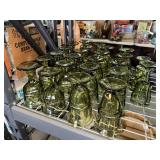Vintage green stemware