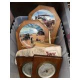 Tote with collector plates and weather station