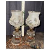Pair of boudoir lamps