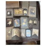 Antique portrait photographs mostly children