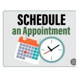 You must schedule an appointment for pickup text