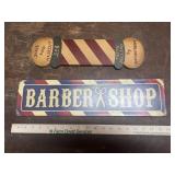 2 modern barber signs