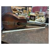 Vintage silvertone acoustic guitar