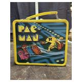 Vintage 1980 embossed Pac-Man metal lunchbox no
