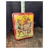 Vintage Mattel merry music box embossed tin