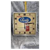 Purity dairy advertising clock