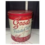 Vintage Goods potato chip tin