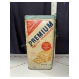 Vintage premium saltine cracker tin