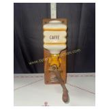Vintage wall mount coffee mill