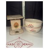 1950s sears & roebuck cattail kitchen scales and