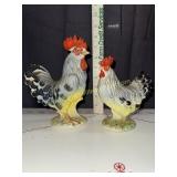 Vintage Japan rooster and hen