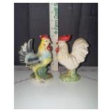 2 small roosters