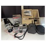 Group of vintage cameras