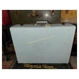 Vintage samsonite streamline light blue suitcase