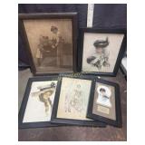 Framed prints from the greatest events of a girls