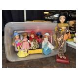 Vintage Malayan costume doll and mini Madame