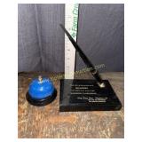 Advertising pen desk set and service bell