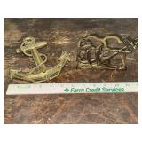 Brass anchor plaque and letter holder