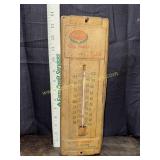 Vintage swisher hog feeds advertising thermometer